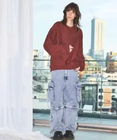 Big Pocket 2WAY Buggy Denim Cargo Pantsのサムネイル