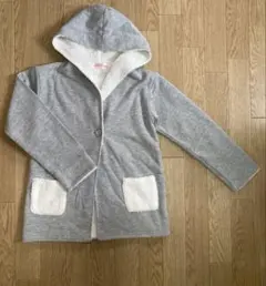 フード付きモコモコグレージャケット 130サイズ