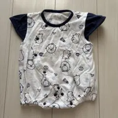 動物柄ロンパース 50-60cm 綿100%