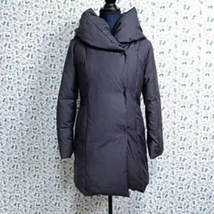 ロペ☆ダウンコート　ボリューム　フード　ショールカラー　チャコールグレー　36