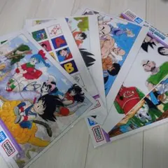 ドラゴンボール 鳥山明カラーイラストクリアポスター　6種　セット