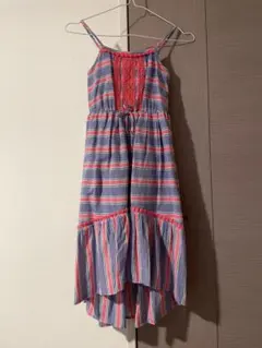 ストライプ ノースリーブワンピース