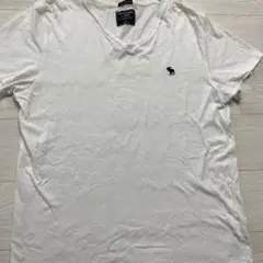 Abercrombie & Fitch ホワイト Vネック Tシャツ S