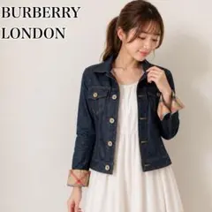 BURBERRY LONDON デニムジャケット ノバチェック フリル 40 - メルカリ