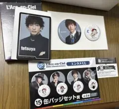 新品L'Arc〜en〜Ciel エンタメくじ 缶バッジセット賞tetsuya