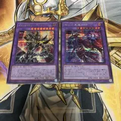 滅びの黒魔術師　ブラックパラディン　遊戯王　シークレット