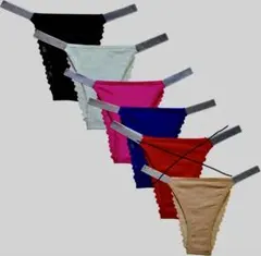 Tバックショーツセット 5色入