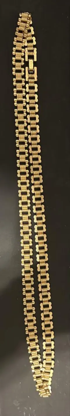 ゴールド スクエアリンクチェーン ネックレス