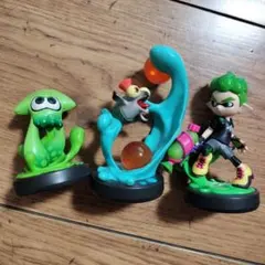 3体セット　Splatoon イカ アミーボ フィギュア　amibo