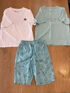 ユニクロ ポケモン UT Tシャツ 半袖 ハーフパンツ 3点セット 120