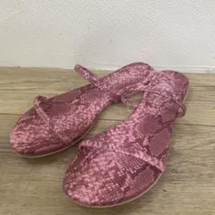 Dhyana. ディアナドット　パイソンラインサンダル　23.5㎝
