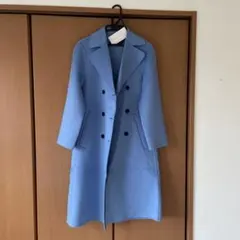 ZARA水色カラーコート未使用ウールコート