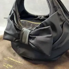 kate spade NEW YORK リボンデザイン ハンドバッグ　ブラック