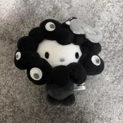 黒ミャク　キティ　ぬいぐるみ カラビナ付き 約10cm
