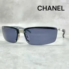 極美品】CHANEL シャネル ハーフリム ココマーク サングラス 2015