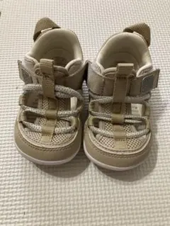 ベビーサンダル メッシュ ベージュ