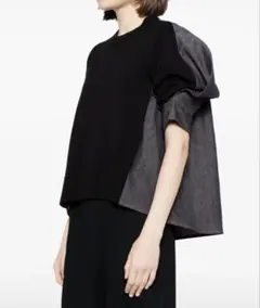 sacai サカイ コットンジャージ デニム トップスのサムネイル