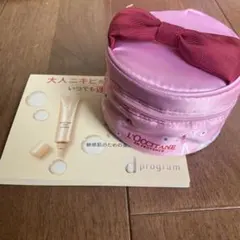 【匿名配送】　未使用　L'Occitane リボン付きポーチ　おまけ付き