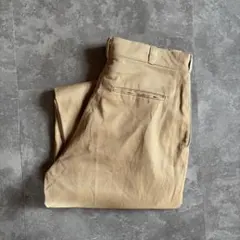 80s RED KAP ワークパンツ ベージュ W32 ワークチノ ワイド 古着