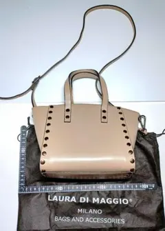 LAURA DI MAGGIO　スタッズ付き 2way ミニハンドバッグ レザーのサムネイル