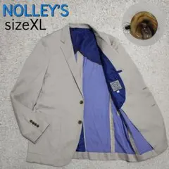 【極美品】ノーリーズ NOLLEY'S・ジャケット・ストレッチ・ベージュ・XLのサムネイル