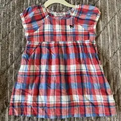 MIKIHOUSE DOUBLE.B ワンピース チェック 90cm