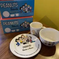 新品PEANUTSスヌーピー3ピース食器セット✖️2個