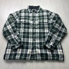 L.L.Bean 木タグ 裏地フリース チェック ネルシャツ サイズXL