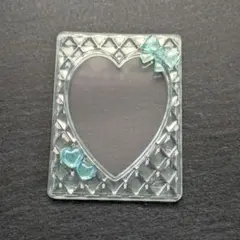 トレカケース デコ レジン キルティング 水色 ライトブルー 淡色 B8