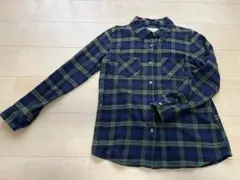 チェック柄フランネルシャツ 長袖