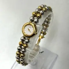 【T】希少✨SEIKO アナログクォーツ腕時計 ゴールド/シルバー　不動