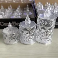 【60個】LEDキャンドルライトセット S M L