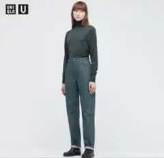 極美品　ユニクロユー　レギュラーフィットストレートハイライズジーンズ