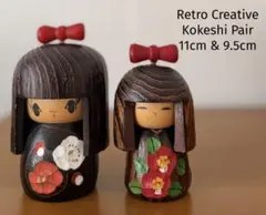 Yamanaka Sanpei山中三平作こけし親子 6.5cm・4.5cm箱付き - メルカリ