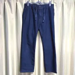 ウエストゴムでらくらく　ジーパンパンツダークブルー イージーデニムパンツ