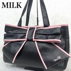 MILK ミルク ハートBAG 黒（中は黒のドット柄） - メルカリ