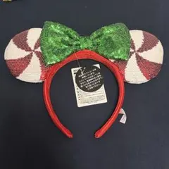ディズニー カチューシャ キャンディ スパンコール クリスマス タグ付き 新品