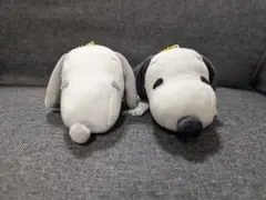 SNOOPYスヌーピーPEANUTSぬいぐるみキーホルダーマスコット2個セット