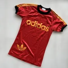 adidas 赤 スポーツシャツ
