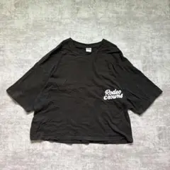 RODEO CROWNS ロデオクラウンズ ロゴT 黒 デニムパッチ アメカジ
