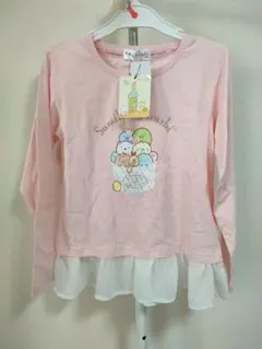 新品 すみっコぐらし ピンク アイスクリーム ロンＴ トップス 140 シャツ