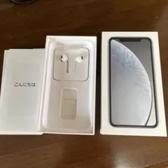 iPhone XR 126GB 空箱　イヤホン　有線