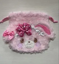 GRL ぼんぼんりぼん フェイス巾着