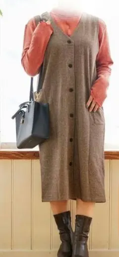 しまむら　おかだゆり　ジャンスカ　4L　大きいサイズ