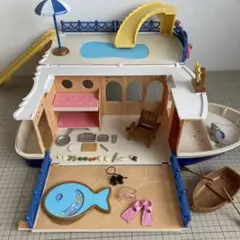 シルバニアファミリー　シーサイドシリーズ　大きな海のクルーズボート　船　舟