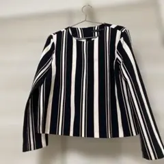 ZARA WOMAN 長袖ストライプ　トップス USA Mサイズ