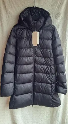 タグ付き　ユニクロストレッチダウンコート　黒　M