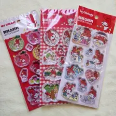 マイメロ ウォーターシール 3枚セット 韓国限定 サンリオ マイメロディ