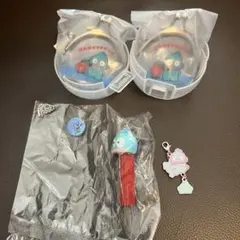 サンリオ がまぐちキーホルダー2はぴだんぶい PEZ ハンギョドン ４点セット