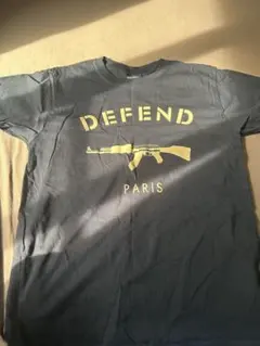 DEFEND PARIS Tシャツ ブラック ゴールドロゴのサムネイル